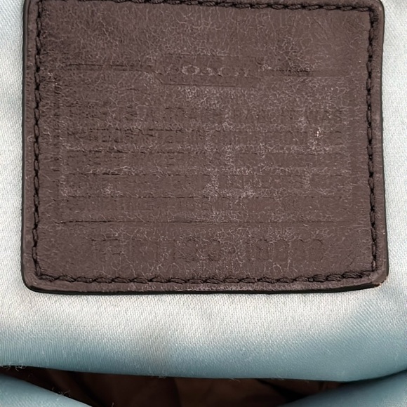 Coach Large Poppy Black Signature Logo Tote Purse Bag 18988 - Picture 10 of 13